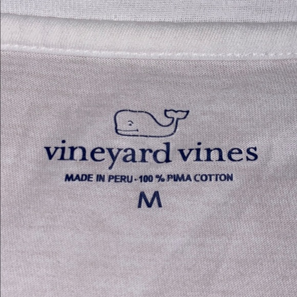 Vineyard Vines White Long Sleeve Shirt, Medium - Picture 3 of 4